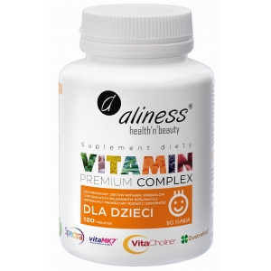 Premium Vitamin Complex dla dzieci120 tabletek do ssania - Aliness